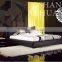 luxury leather bed, genuine leather bed, import italian leather bed top grain leather