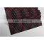 Popular plaid design bronzed interlock jacquard double knit fabric