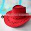 Mexican Suede Leather Cowboy Hat With Cross Stitching