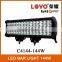 10-30V waterproof 12" 4 rows led light bar 4x4, offroad, SUV, Agruculture, Mining, Boats Quad Row led light bar