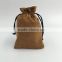 Custom Suede Jewelry Drawstring Bag, Brown Bag                        
                                                Quality Choice