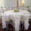 White ruffled chair sash
