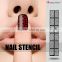 Factory Wholesale/OEM/ODM Nail Stencil Reusable Nail Stencil Sticker