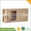 Customized brown kraft paper box with window