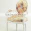 Exotic leather/fabric ghost chair for dining/coffee shop
