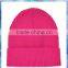 100% Acrylic Pink knit slouchy beanie hat/promotion beanie hat/cheap beanie hats