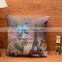 The Eiffel Tower Printed Decorative Pillow Covers Modern Style Seat Cushion