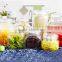 0.7L 1L High quality glass storage jar/glass jar with metal clip/glass airtight jar