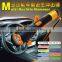 High power dynamo led flashlight with safety hammer for emergency