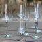Glassware Manufacturer Handmade wendding decoration elegant goblet glass crystal glass with silver stem crystal with diamond