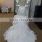 Fashion Design High Quality Mermaid Skirt With Ruffled Design & Illusion Top Chinese Wedding Dress