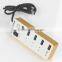 new 4-Port USB 3.0 Portable Aluminum usb Hub with 2-Foot USB 3.0 Cable