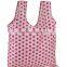 Pink With Dots T-shirt Shape Shopping Bag