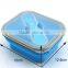 Collapsible 1 Compartment Food Storage Box With Spoon Siliocne Lunch Box