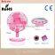 Hot selling colorful protable voice control rechargeable USB fan