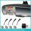 high quality parking sensor system car backup camera rearview mirror with parking sensor