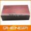 High quality custom made-in-china brown wooden wine gift box with LOGO (ZDS-SE124)