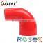 32mm>19mm(1-1/4''>3/4'')90 Degree Elbow Reducing Red Silicone Hose