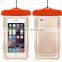 2015 Fluorescent Swimming Mobile Phone Pvc Waterproof Bag