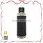Urban style black leather glass cologne pump spray bottle