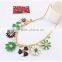 New Green Flower Choker Collar Vintage Pendant Statement Necklace Women Necklaces & Pendants Fashion Necklaces for Women 2014