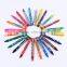 Art Supplier Wholesale Bulk 90mm*0.8mm Non-Toxic Baby Wax Crayon