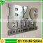 PDL Durable Built Up Cast Brushed Metal Letter Sign