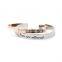 Hotselling plain custom words stainless steel adjustable cuff bangle