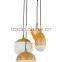 Manufacturer's Premium Modern Design Pendant Light Wooden Bound Glass Pendant Group Restaurant Ceiling Light