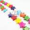 1 String 15inch 15mm Vintage Mix Color Dyeing Turquoise Star Unique Beads 3010006