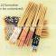 22.5 cm reusable carbonated customized bamboo chopsticks