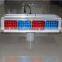 Road safety 12pcs Red blue modules 4sides LED flashing light solar traffic warning light