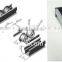 JY-2049|Industry heavy duty roller track|Aluminum fluency strip for assembly line|Automatic convey roller track