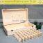 Factory professional custom wooden essential oil box with removable dividers