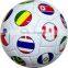machine sewn country flag football