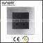 2016 new design IVOR aluminum silver material Europe style illuminated 2 gang computer wall switch