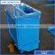 Movable type feeding box hydraulic baler for rubbish bin