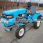 12/15hp mini four wheel tractor with tiller, plough, trailer