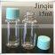 15ml plastic bottle with screw cap travel bottle