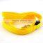 Yellow Color Luminous Dog Leash Retractable / Nylon Rope Dog Leash