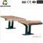 2016 hot sellings !! High quality restaurant outdoor WPC park bench garden chair