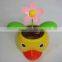 15010714 Solar powered dancing flower solar swinging toys for car decoration