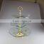 Wholesale 3 tier Wedding Glass Cake Stand