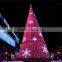 Home and outdoor garden edging decoration 2m to 16m or 6.5ft to 53ft Height artificial large 3d LED Christmas Tree E06 3005