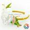 Fashion flower girl weeding hair accessary posh flower top baby headband