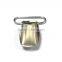 Nickel Plate 1 inch Fashion High Quality Metal Suspender Clip with plastic teeth inside for garment