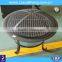 cast iron fireplace fire pit steel bowl steel pedestal barbecue dia 75*36cm