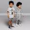 Stylish hippie clothes baby zebra pattern hooded harem romper