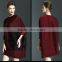 Creative design ladies big size batwing sleeve pleated dress with buttons