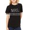 Rhinestone MRS. Bridal T-Shirt - Black